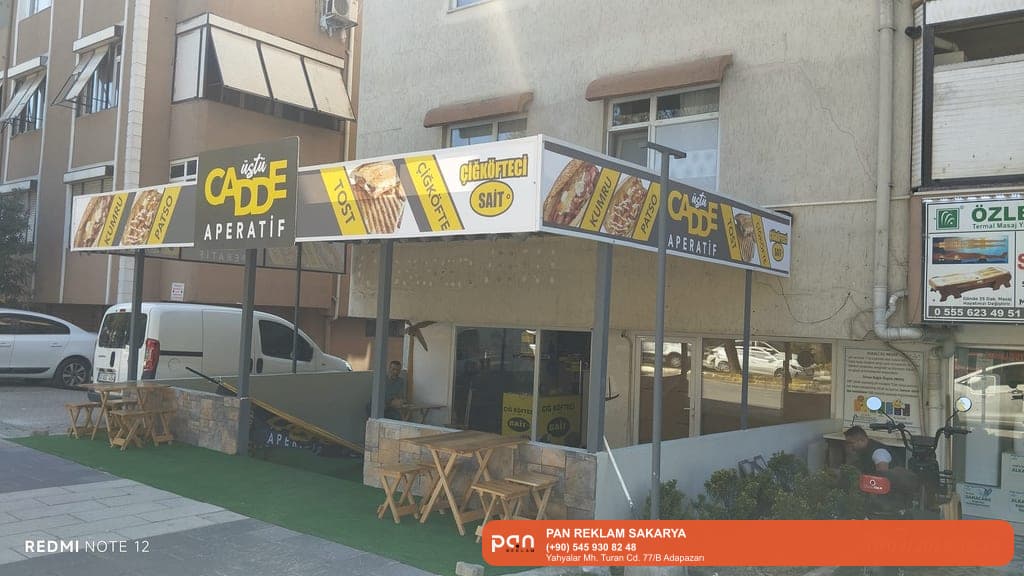 Pan Reklam • Sakarya reklam – Pan Reklam tabela ve kutu harf imalatı örnek uygulama görseli.