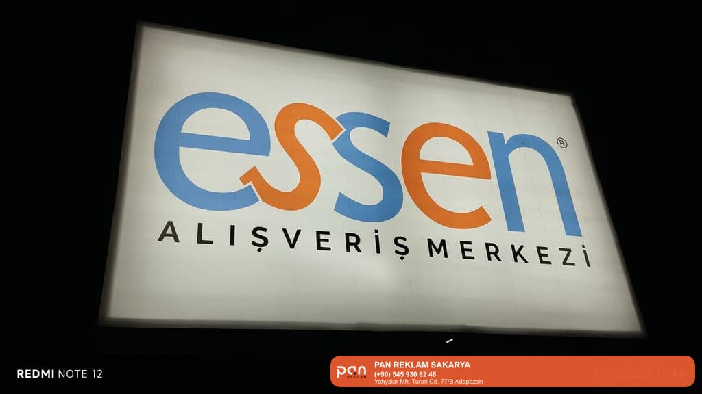 Pan Reklam • Sakarya reklam – Pan Reklam tabela ve kutu harf imalatı örnek uygulama görseli.