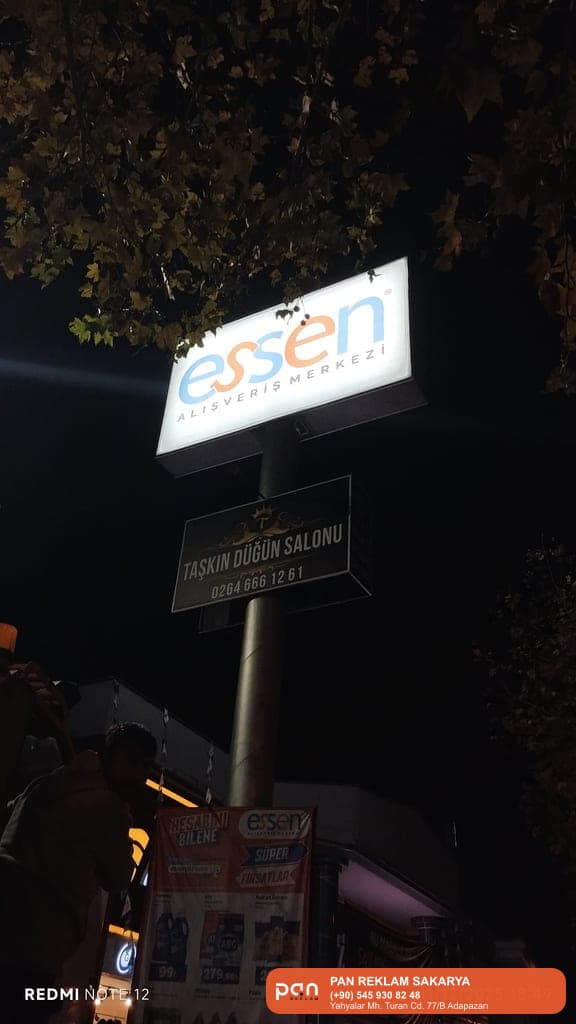 Pan Reklam • Sakarya reklam – Pan Reklam tabela ve kutu harf imalatı örnek uygulama görseli.