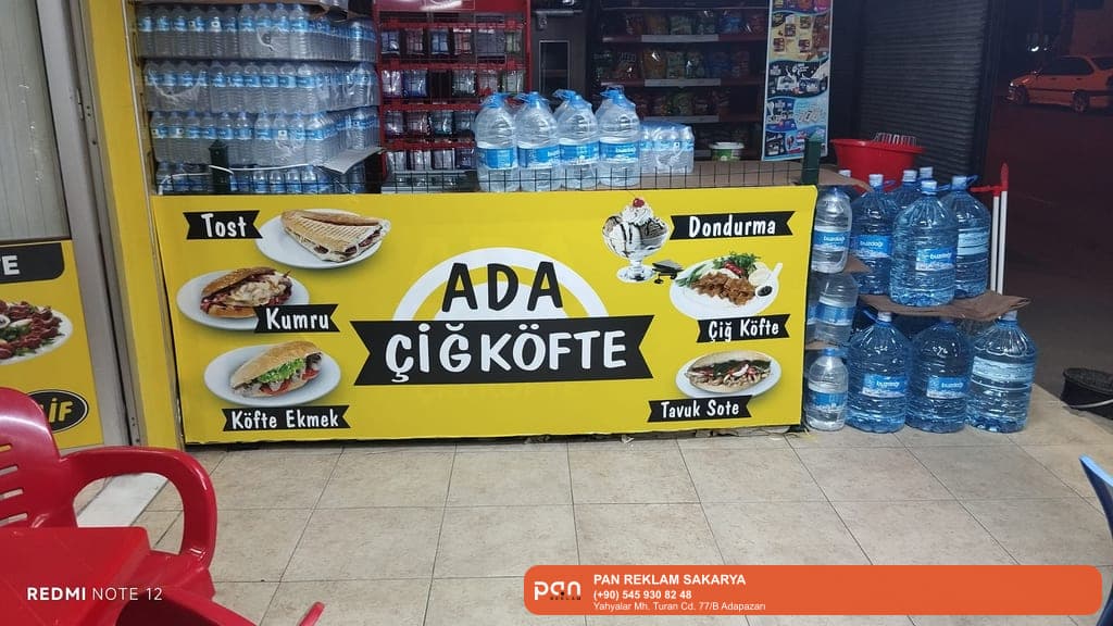 Pan Reklam • Sakarya reklam – Pan Reklam tabela ve kutu harf imalatı örnek uygulama görseli.