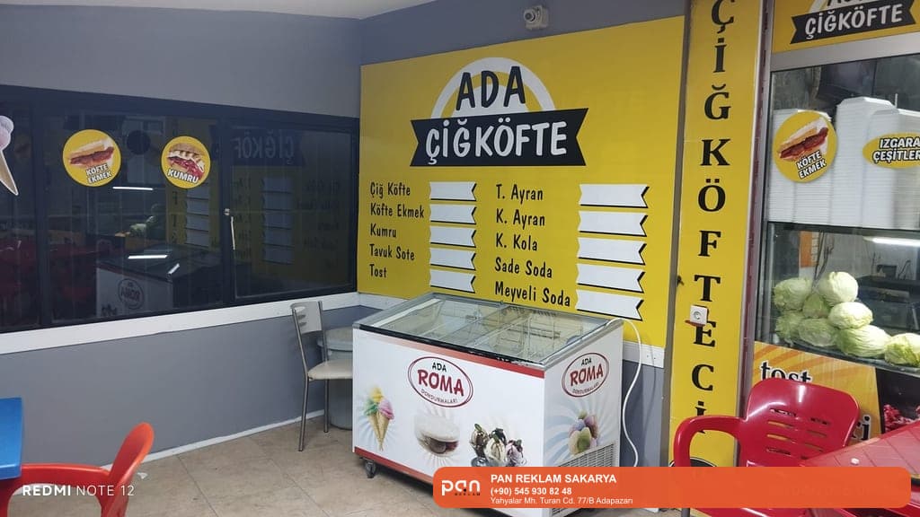 Pan Reklam • Sakarya reklam – Pan Reklam tabela ve kutu harf imalatı örnek uygulama görseli.