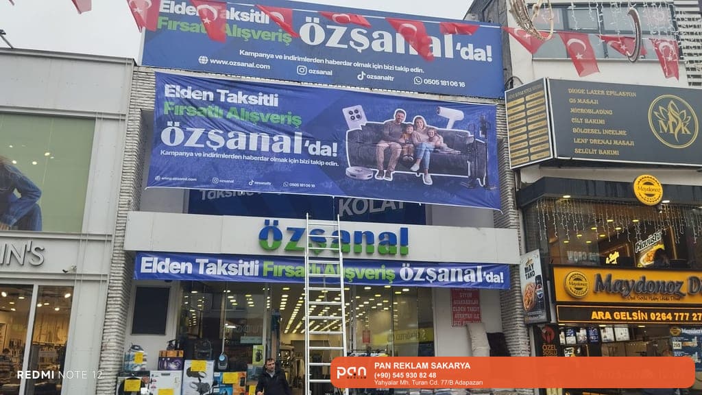 Pan Reklam • Sakarya reklam – Pan Reklam tabela ve kutu harf imalatı örnek uygulama görseli.