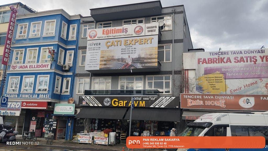Pan Reklam • Sakarya reklam – Pan Reklam tabela ve kutu harf imalatı örnek uygulama görseli.