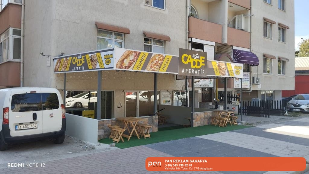 Pan Reklam • Sakarya reklam – Pan Reklam tabela ve kutu harf imalatı örnek uygulama görseli.